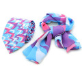 Mens Silk Tie with Women Custom Silk Printed Scarf Hand Rolling Fashion Scarves